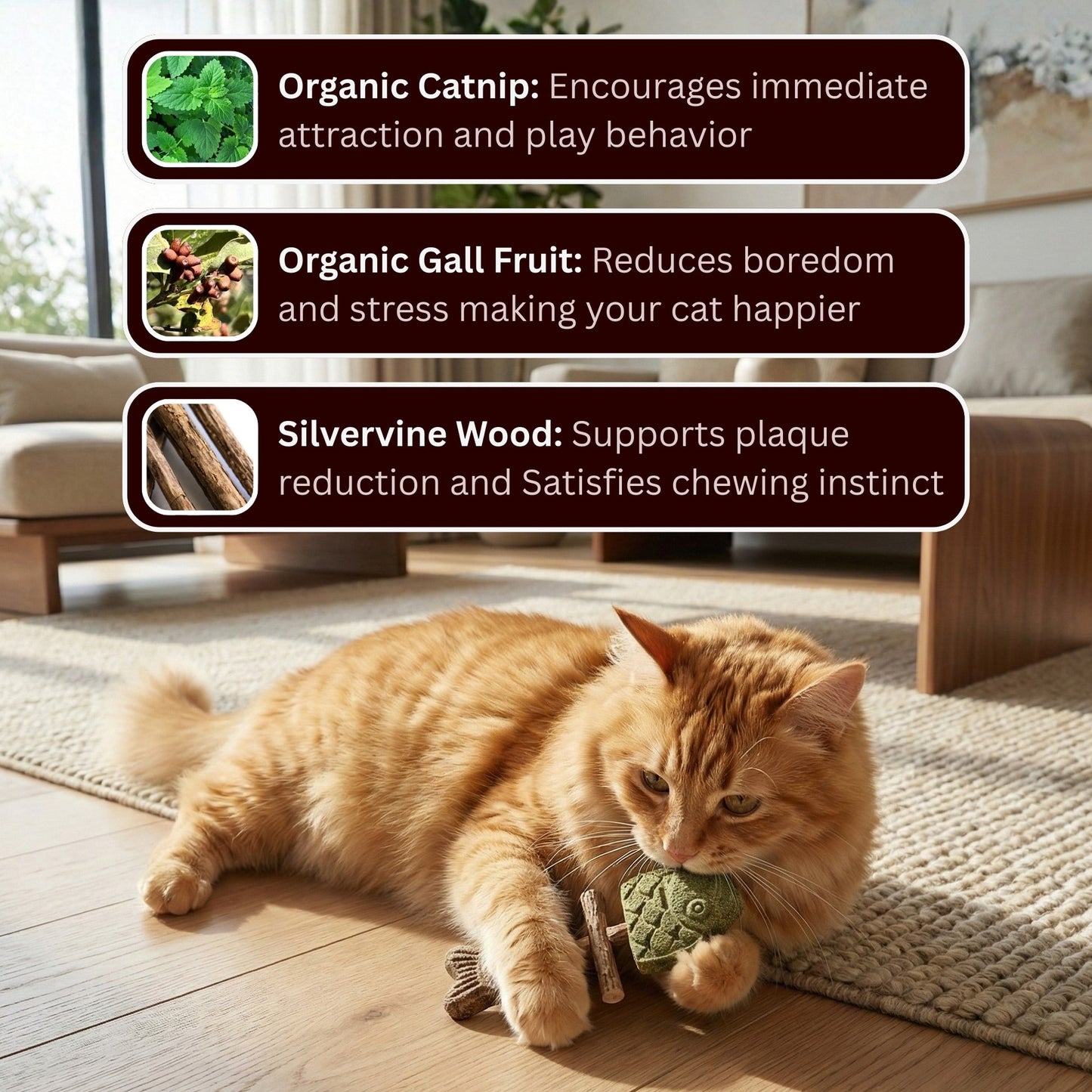💝 TODAY ONLY — 50% OFF 💝Catnip & Silvervine Chew
